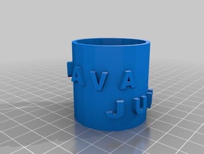 java-junkie Schlüsselanhänger Kaffeebecher cup 3d print model - Mito3D