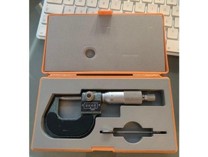 0-25 mm mikrometre tepsi aracı sahipleri kutuları Ekle mitutyoyo 3d print model - Mito3D