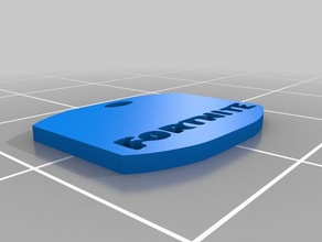 fortnite chapa de identificação 3d impressão 3d print model - Mito3D