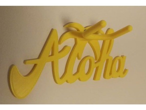 ukulele suporte de parede gancho aloha hawaii moana maui te fiti arte 3d print model - Mito3D