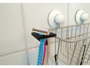 immeln attachment razor bathroom ikea holder 3d print model - Mito3D