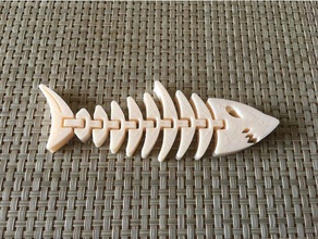 requin liens les jouets jeux articulés flexi flexible un trousseau de clés nsfw 3d print model - Mito3D