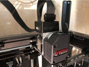 wanhao d6 duplicator 6 monoprice ultimate maker ribbon cable holder bondtech 3d printer parts extruder 3d print model - Mito3D