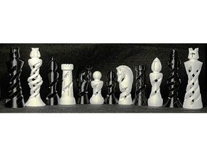 organic chess set bishop king knight pawn queen rook staunton