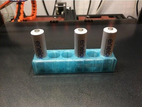 pile aa titulaire passe-temps stand batterie de stockage les batteries tri 3d print model - Mito3D