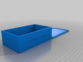 jeff caja de cigarros los contenedores personalizado 3d print model - Mito3D