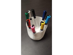 rotate pencil holder v1 office marker 3d print model - Mito3D