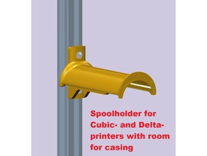 spoolholder Kubik - delta-Drucker, Zimmer-Gehäuse 3d Teile corexy creality ender 5 cube delta-Drucker filament-Halter spool-Halter tronxy x5s 3d print model - Mito3D