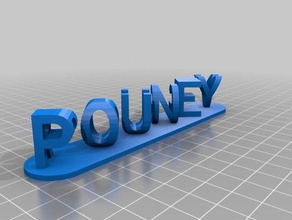 pouney rouge signs logos customized 3d print model - Mito3D