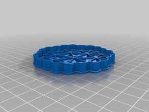 hiperbólica pavimentações biblioteca matemática arte 3d print model - Mito3D
