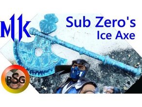 sub zeros machado de gelo mortal kombat 11 vídeo jogos 3d print model - Mito3D