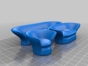 lol doll couch love-seat chair playsets house furniture 3d print model - Mito3D