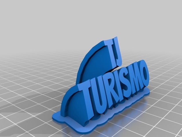 tj turismo de la oficina personalizado 3D print model - Mito3D