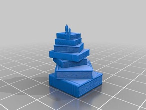 book pile games 3d print model - Mito3D