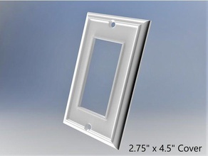 personalizado plaza de la luz, cubierta interruptor estados unidos los hogares autodesk diy útil casa inventor zócalo 3d print model - Mito3D
