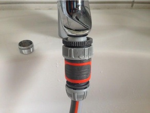 gardena hose adapter outdoor 3d print model - Mito3D