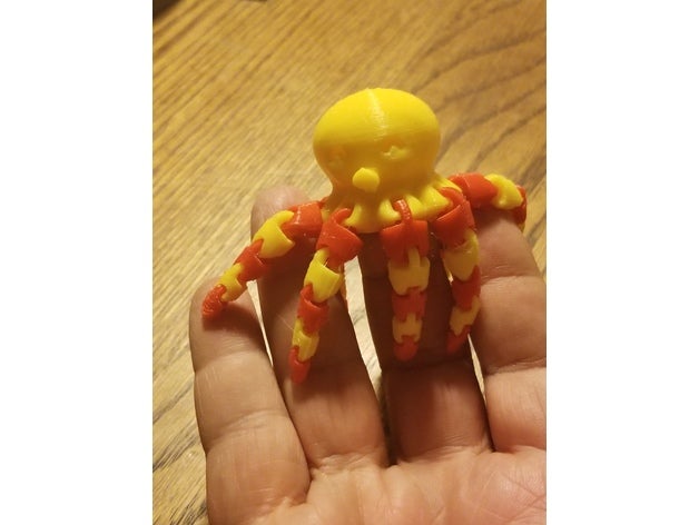 cute mini octopus two color printer 3d printing 3D print model - Mito3D