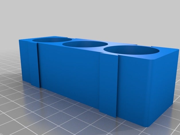 customizable interconnecting slotted mini-crates organization box storage 3D print model - Mito3D