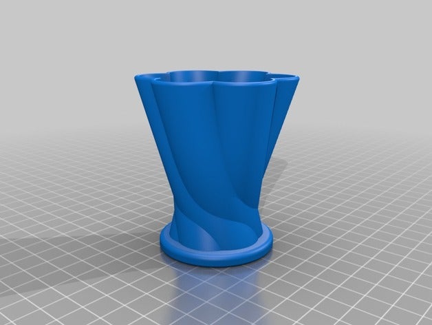 twisted-cup 3d printers coffee cup 3D print model - Mito3D