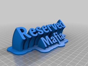 máfia office personalizado 3d print model - Mito3D