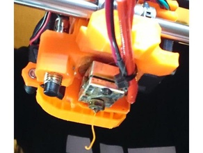 prusa nozzle fan redirect stop warping prints 3d printer parts cooling i3 3d print model - Mito3D
