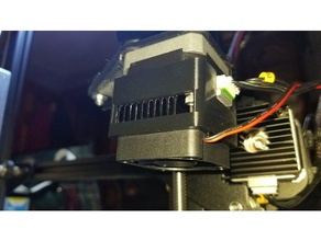 nema17 stepper motor clip over heat sink 40mm fan mount 3d printer accessories heatsink 3d print model - Mito3D