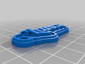 die Lanze Schlüsselanhänger angepasst 3d print model - Mito3D