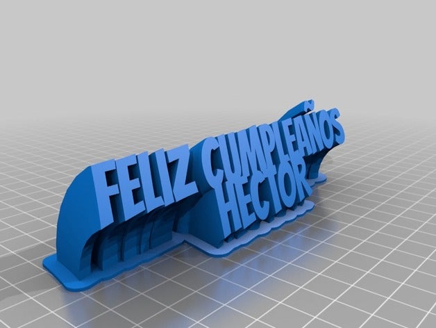 hector office personalizado 3D print model - Mito3D