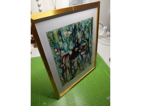 customizable picture frame decor 3d print model - Mito3D