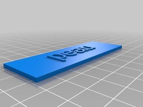 placca peau i segni loghi personalizzato 3d print model - Mito3D