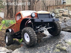grille radiator multiple styles proline power wagon rc vehicles body crawler scaler 3d print model - Mito3D
