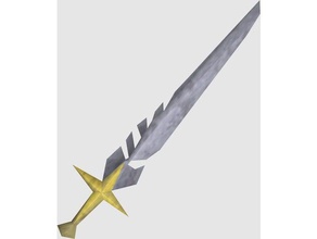 saradomin espada adereços runescape 3d print model - Mito3D