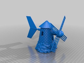 la direzione del vento indocator mulino a donna mobile gadget 3d print model - Mito3D