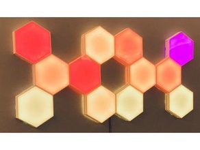 hexaleaf v2 diy diodo emissor de luz nanoleaf aurora rgb led strip 3d print model - Mito3D