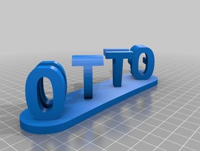 otto nove sinais logotipos personalizado 3d print model - Mito3D