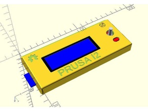 reprapdiscount smart lcd controller support prusa i2 i3 3d printer parts cover case openscad 3d print model - Mito3D