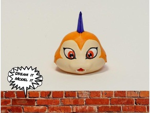 tsunomon digimon 3d impressão Modelo agumon dos desenhos animados o personagem bonito sonho de modelo a figura divertido monstro 3d print model - Mito3D