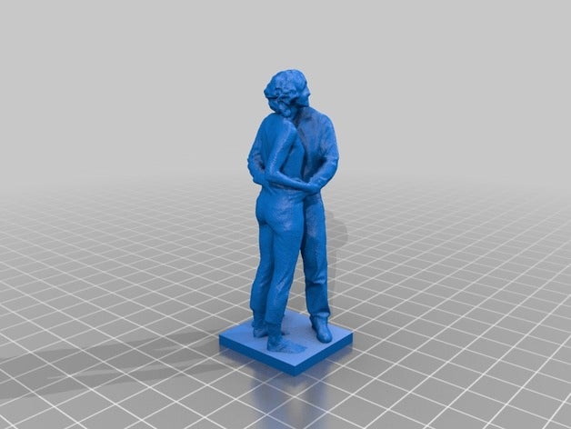 printle couple 003 sculptures 3D print model - Mito3D