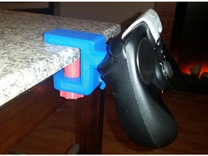steam controller steering wheel style mount video games steeringwheel 3d print model - Mito3D