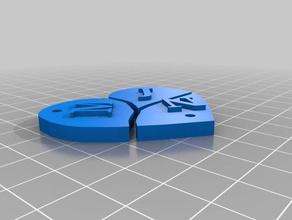 bff kolye 3d baskı 3d print model - Mito3D