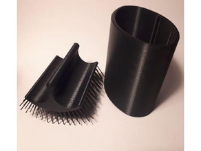brush case bathroom beard grooming hair pet small travel 3d print model - Mito3D
