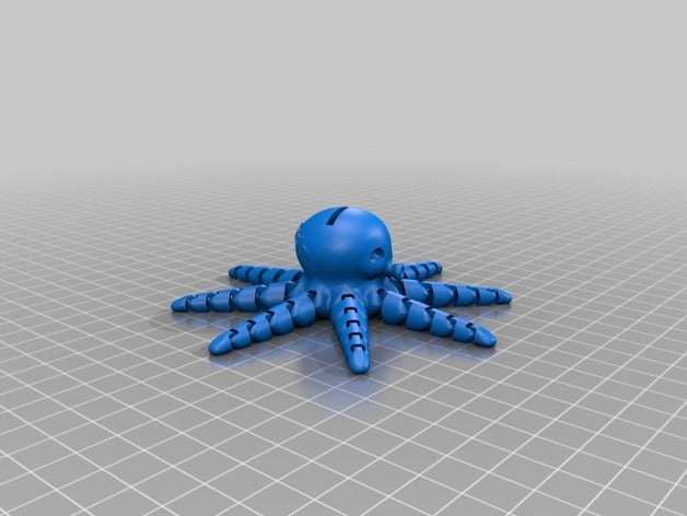 cute little octopus sd slot 3d printing 3D print model - Mito3D