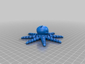 cute little octopus sd slot 3d printing 3d print model - Mito3D