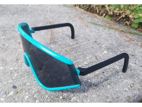 vintage oakley kol gözlük güneş gözlüğü 3d print model - Mito3D