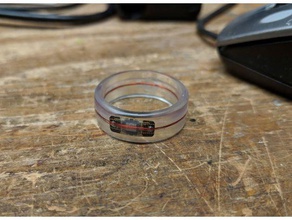 rfid-nfc-tap-go-Zahlung per Kreditkarte-Harz-ring Ringe 3d print model - Mito3D