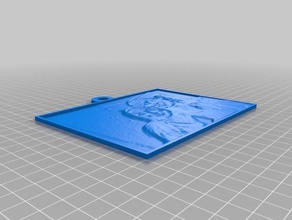 nata yo 2d a arte personalizado 3d print model - Mito3D