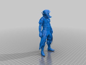 fortnite raven sin ojos video juegos modelos 3d print model - Mito3D