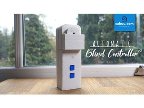 automatic blind controller version 2 amazon alexa compatible electronics amazonecho arduino automation home remote control wemos d1 mini window blinds 3d print model - Mito3D
