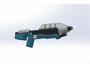 halo ma5d assault rifle lego minifigures construction toys compatible weapon weapons ma5c 3d print model - Mito3D