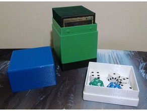 commander deck box mtg toy game accessories deckbox holder edh magic gathering 3d print model - Mito3D